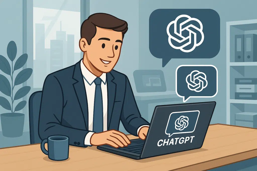 Image d'illustration de l'article de blog BienveNum : Comment utiliser Chat GPT en entreprise ?