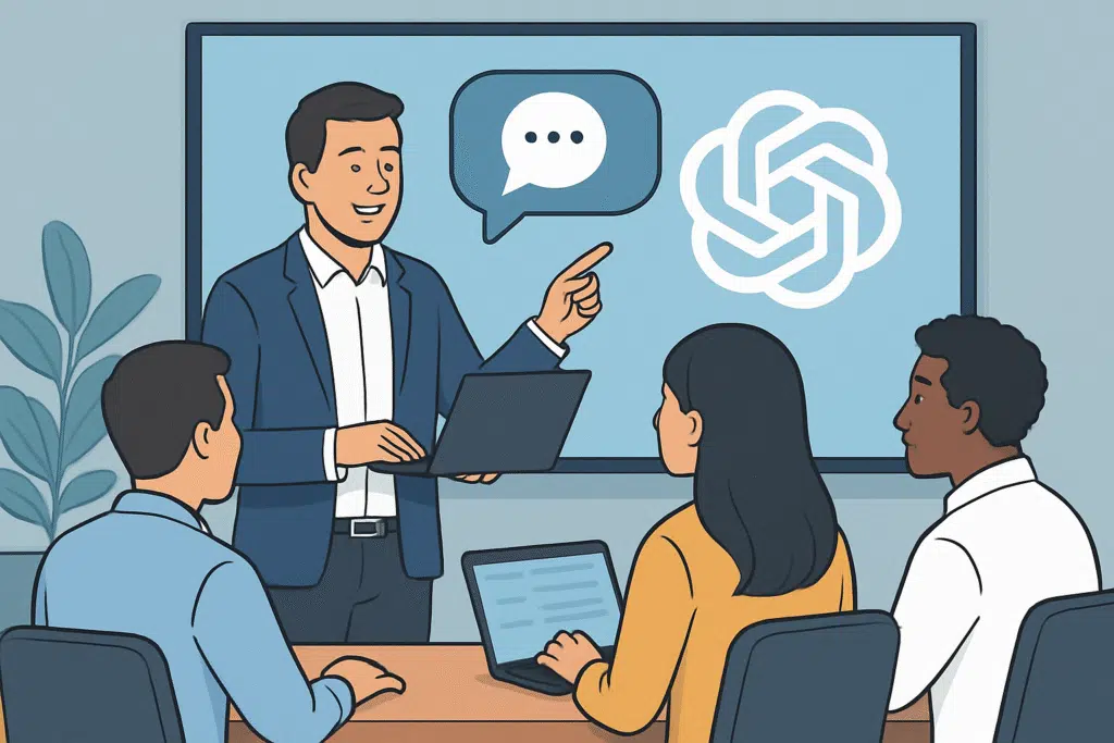 Image d'illustration de l'article de blog BienveNum : Comment utiliser ChatGPT en entreprise ?