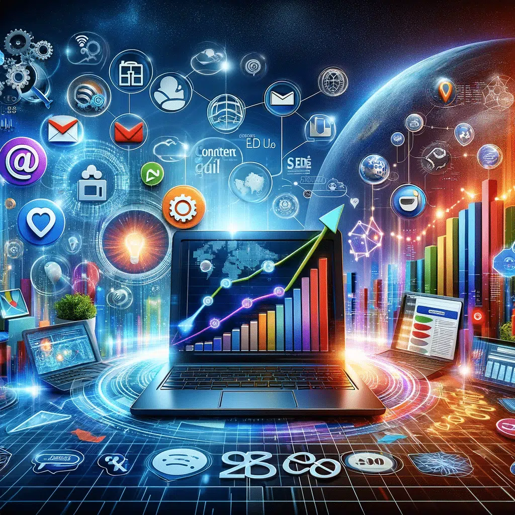 Image d'illustration de l'article de blog BienveNum : Les bases du marketing digital