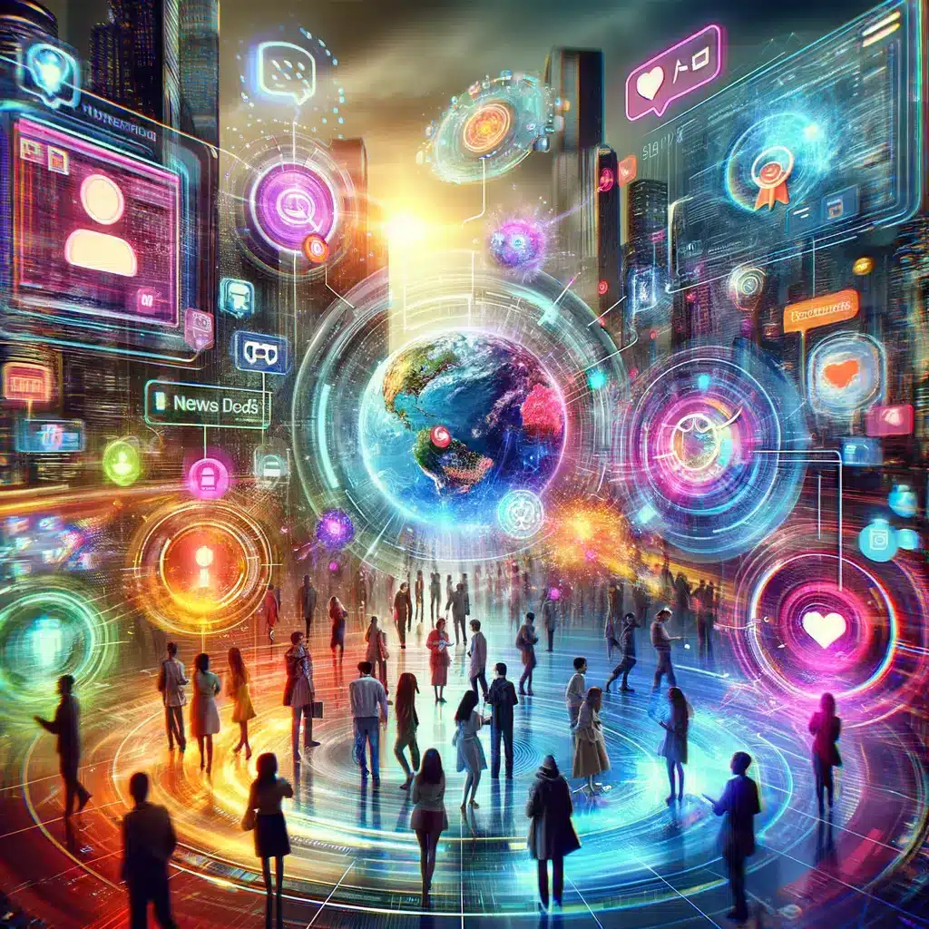 Image d'illustration de l'article de blog BienveNum : L'avenir des réseaux sociaux : Intelligence artificielle et personnalisation