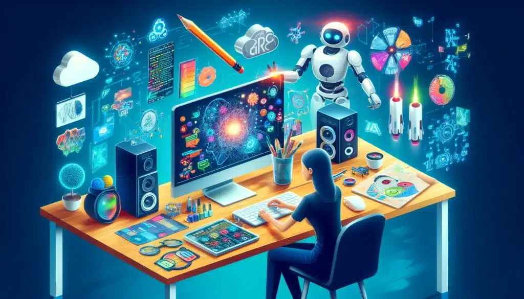 Image d'illustration de l'article de blog BienveNum : Comment utiliser l'IA dans la création de contenus ?