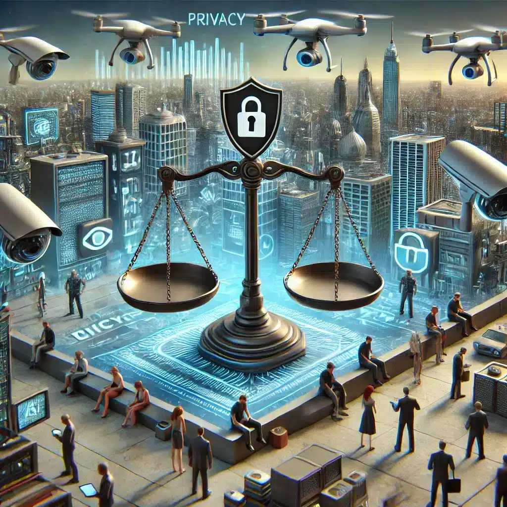 Image d'illustration de l'article de blog BienveNum : Défis éthiques de l'IA dans la surveillance et la sécurité