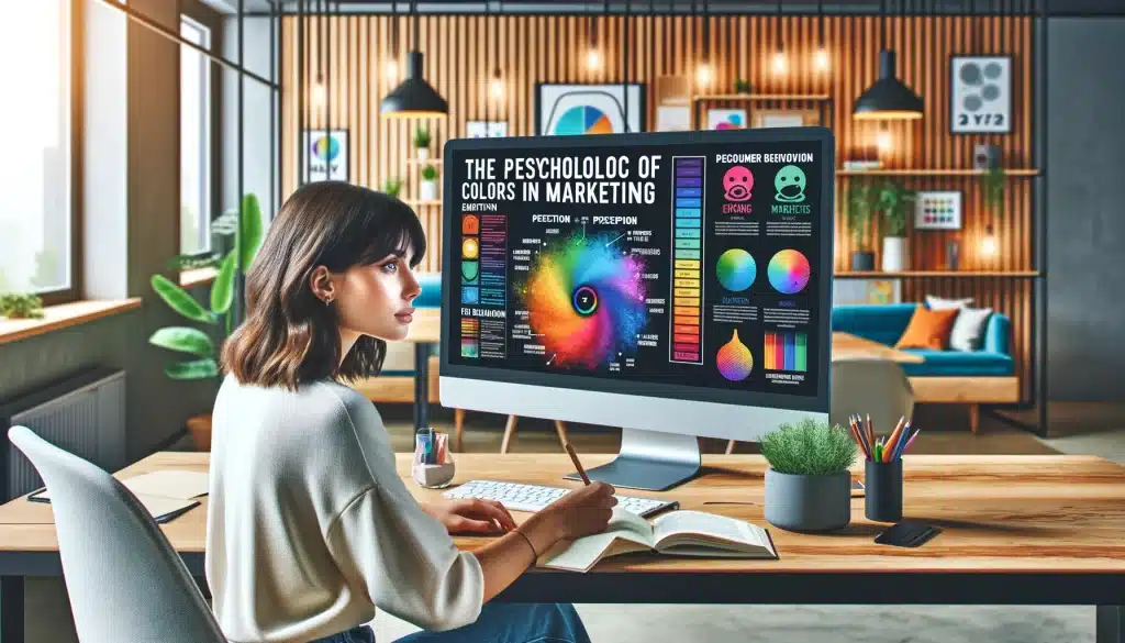 Image d'illustration de l'article de blog BienveNum : La psychologie derrière les couleurs dans le marketing digital
