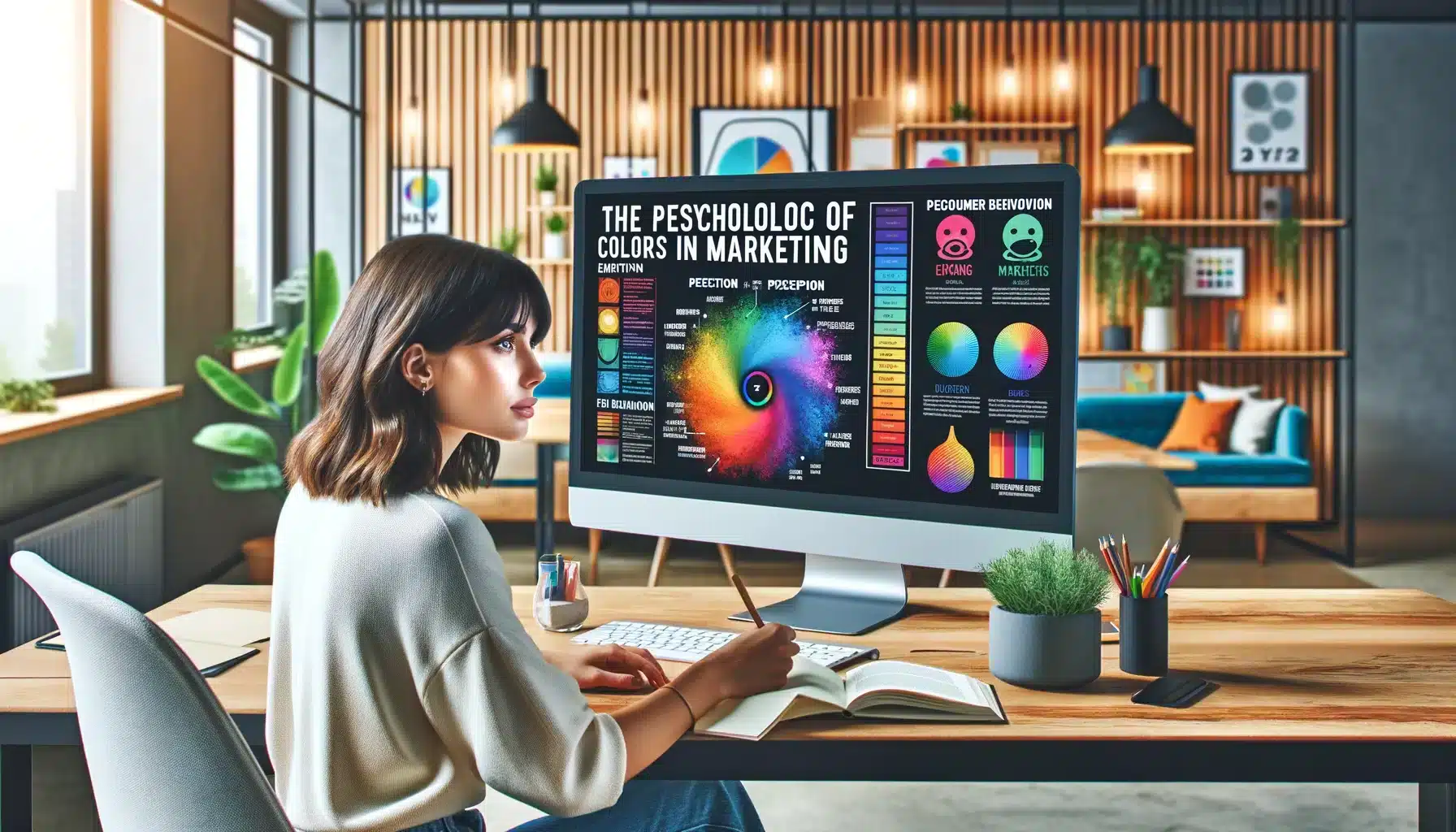 Image d'illustration de l'article de blog BienveNum : La psychologie derrière les couleurs dans le marketing digital