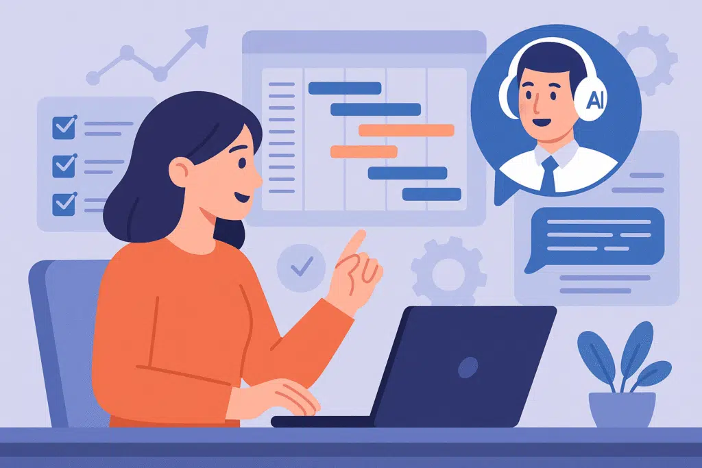Image d'illustration article de blog : Comment les assistants IA peuvent-ils améliorer votre gestion de projet ?