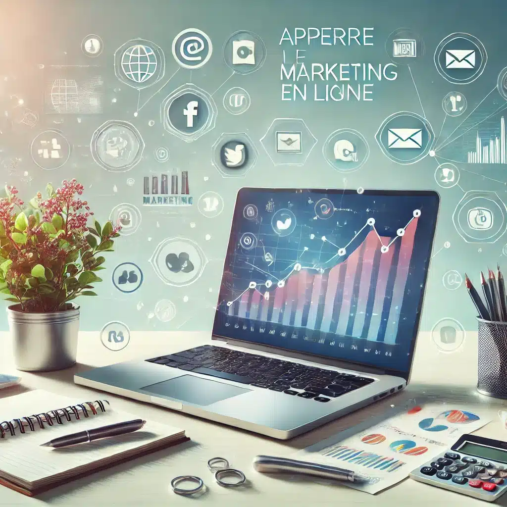 Image d'illustration de l'article de blog BienveNum : Apprendre le marketing en ligne