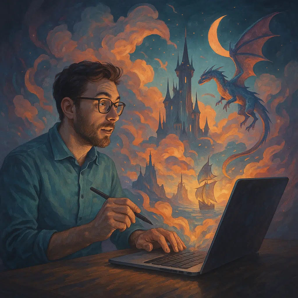 Image d'illustration de l'article de blog BienveNum : 10 exemples de prompt MidJourney pour booster votre créativité visuelle