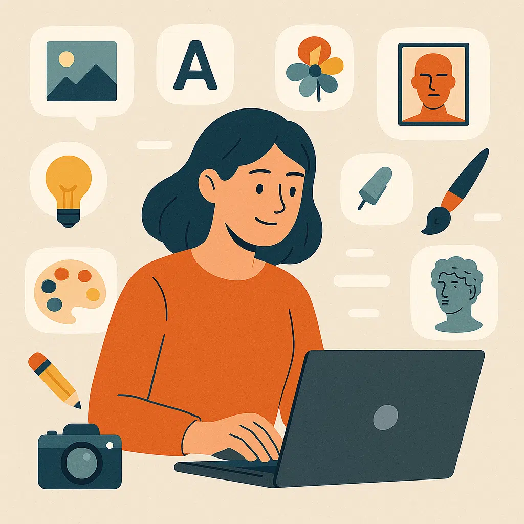 Image d'illustration de l'article de blog BienveNum : 10 exemples de prompt MidJourney pour booster votre créativité visuelle