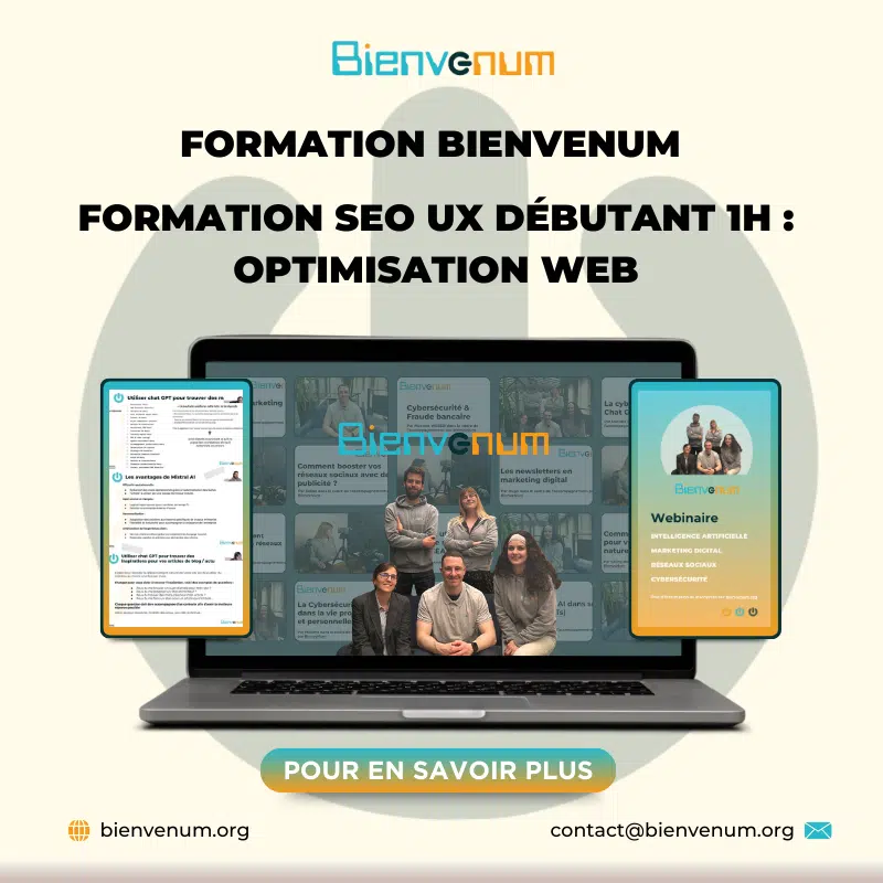 Formation SEO UX débutant 1h optimisation web