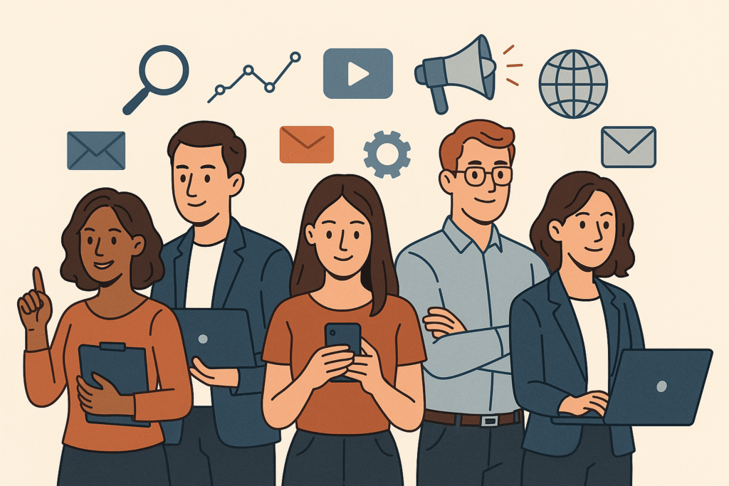 Quels sont les 5 métiers du marketing digital les plus recherchés en 2025