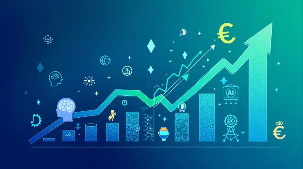 Graphique des salaires moyens ingénieur IA France 2025