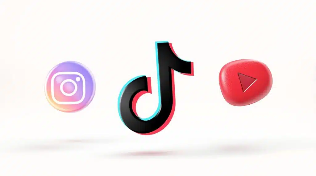 Comparatif des 3 réseaux sociaux les plus populaires en 2025 : Instagram, TikTok et YouTube avec statistiques d'utilisateurs actifs mensuels