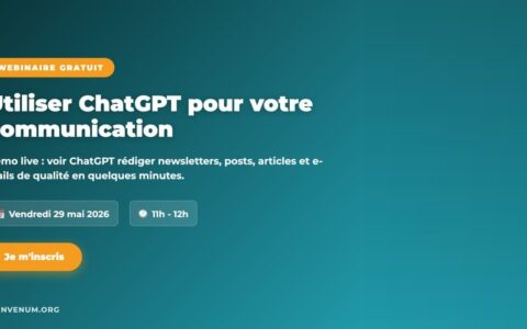 Webinaire BienveNum : utiliser ChatGPT pour votre communication