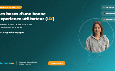 Webinaire gratuit experience utilisateur UX - BienveNum avec Marguerite Espagnet