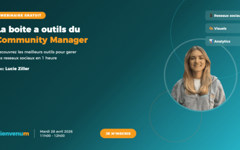 Webinaire gratuit outils community manager - BienveNum avec Lucie Ziller