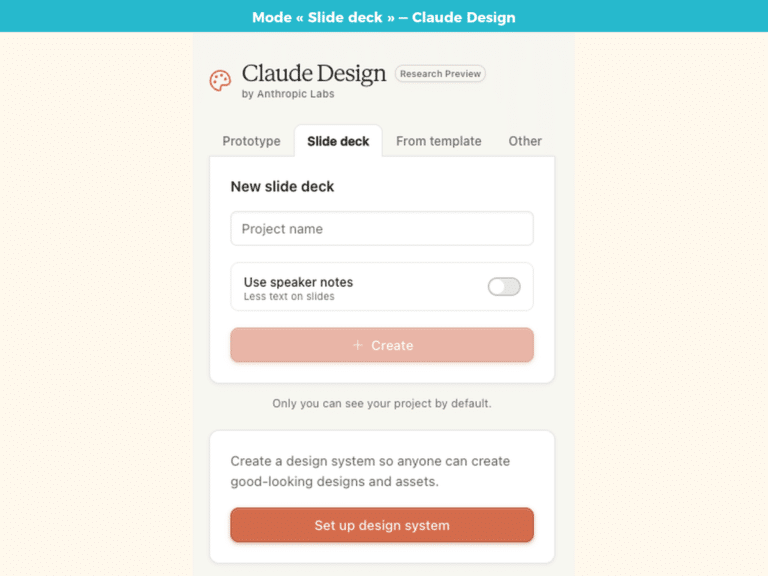Claude Design : créer slides et mockups avec l'IA
