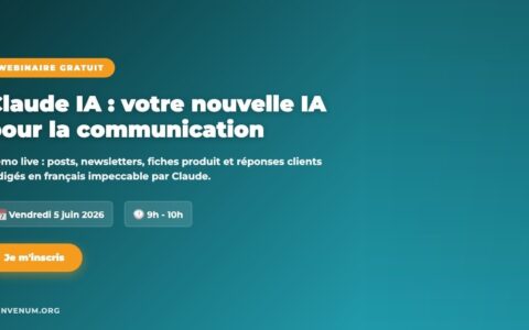 Webinaire BienveNum : Claude IA pour la communication
