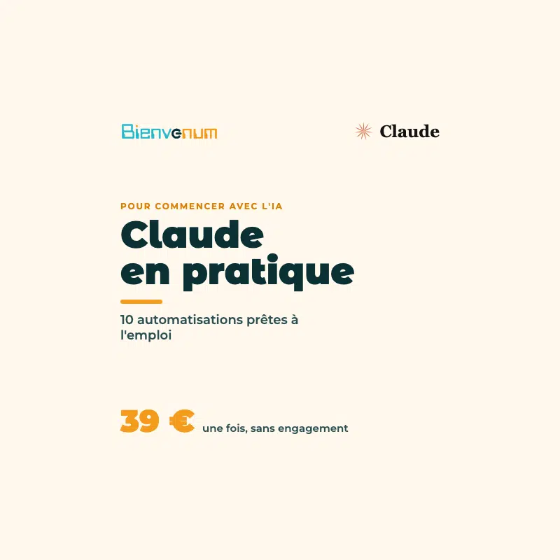 Formation Claude en pratique proposée par BienveNum