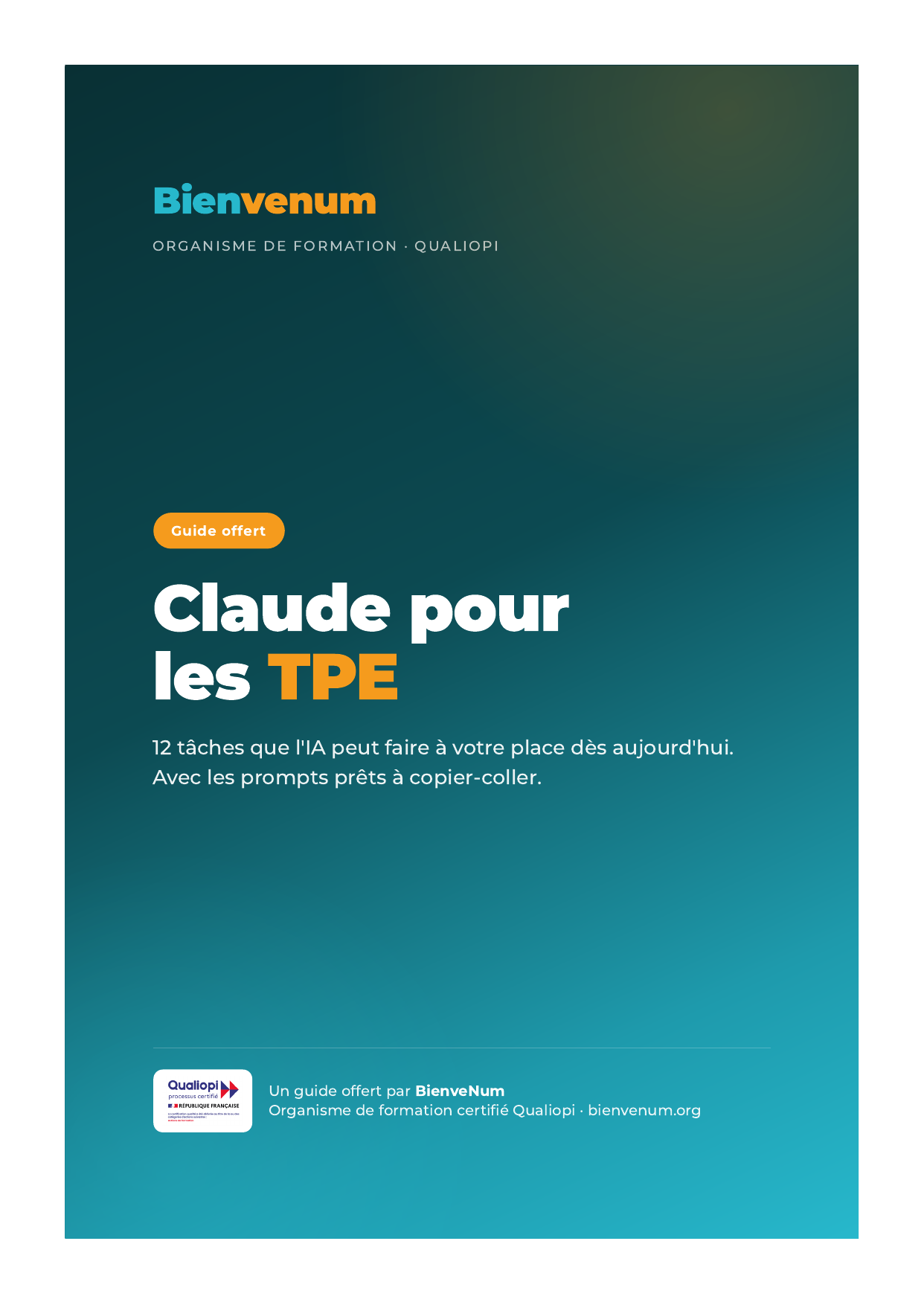 Guide Claude pour les TPE, offert par BienveNum