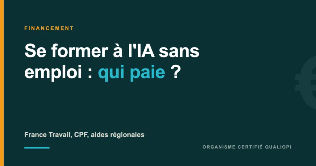 Se former à l'IA quand on est demandeur d'emploi : qui paie ?
