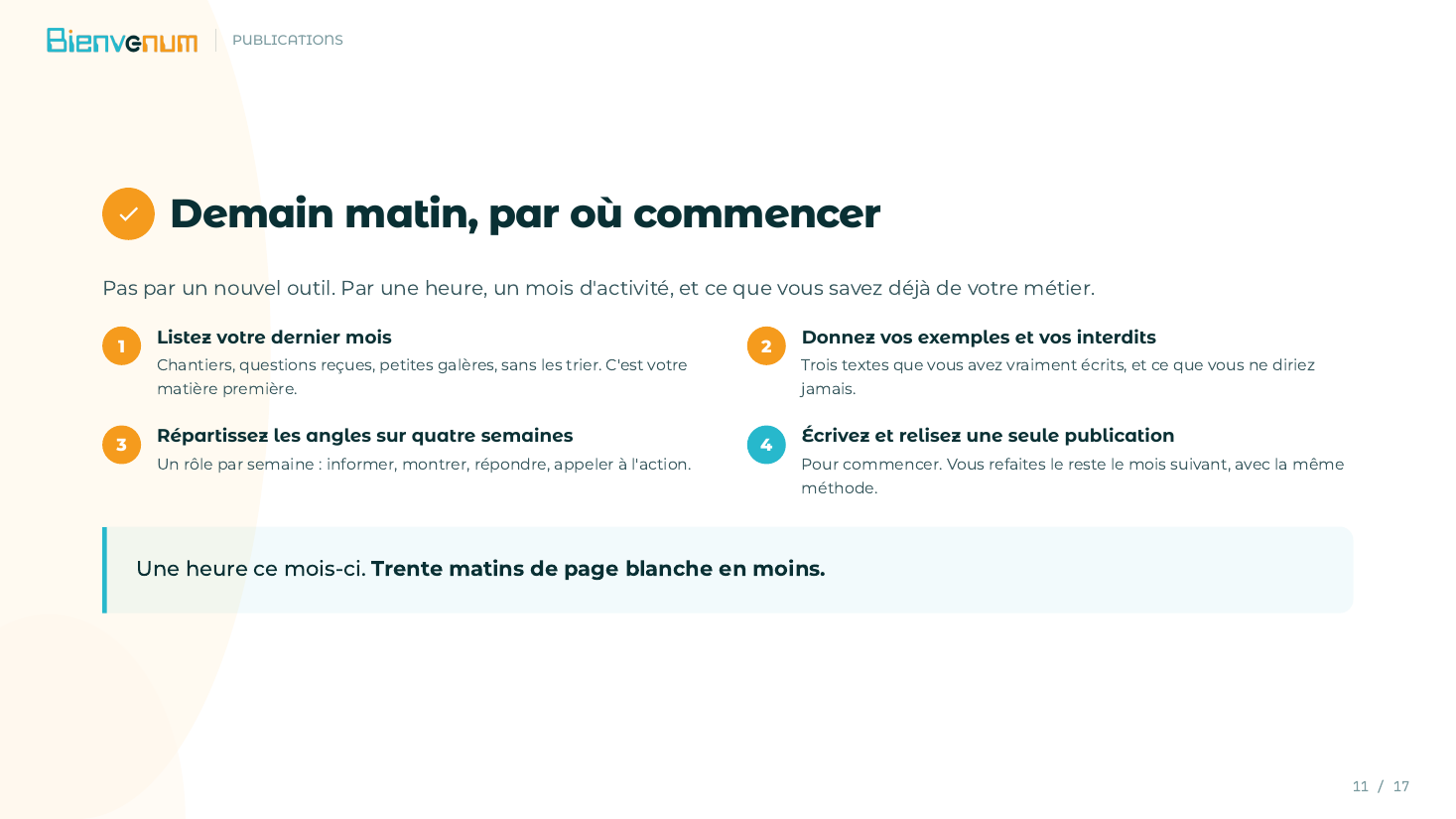 Capture du live : les quatre gestes pour préparer son mois de publications dès demain