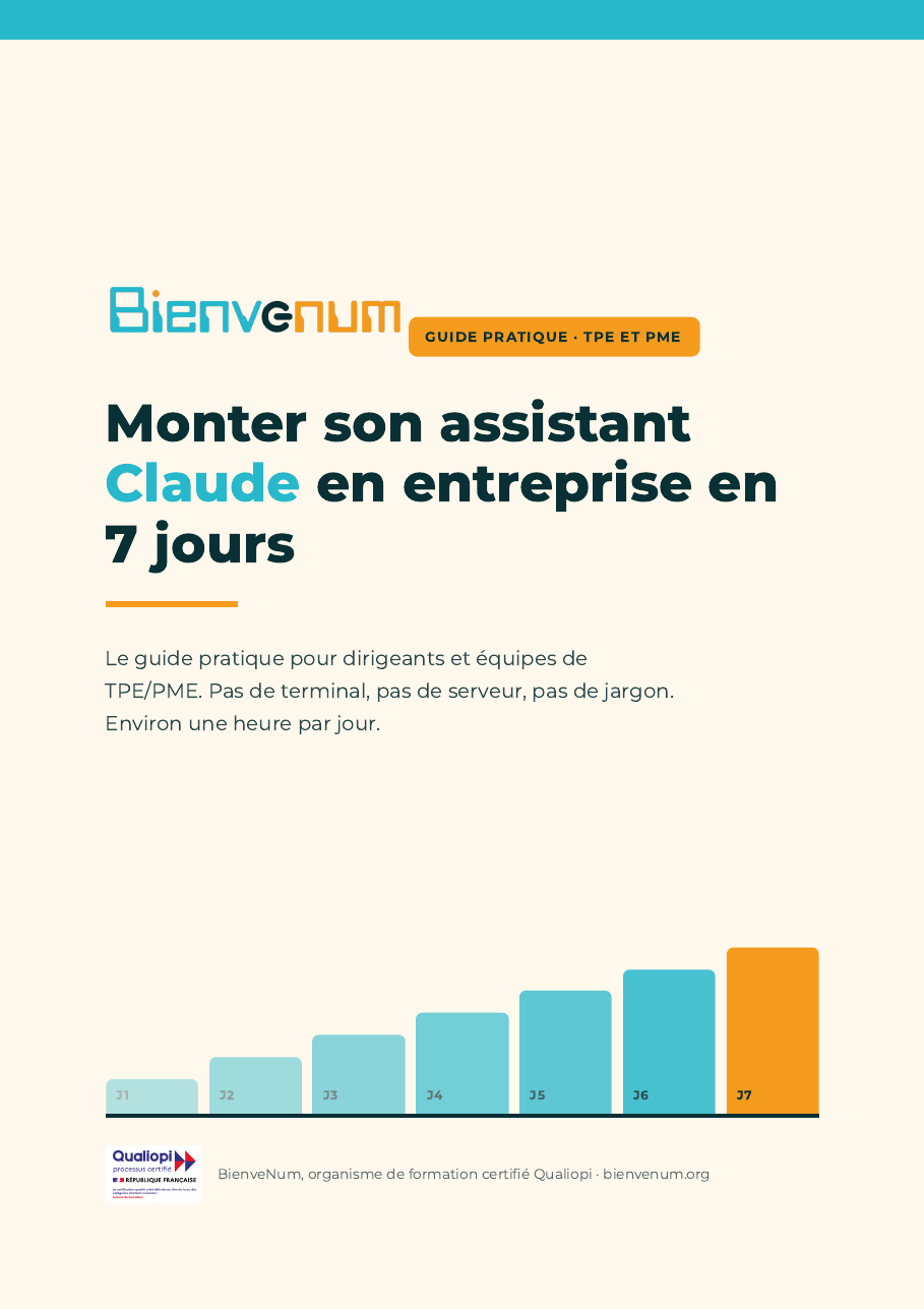 Couverture du guide Monter son assistant Claude en entreprise en 7 jours